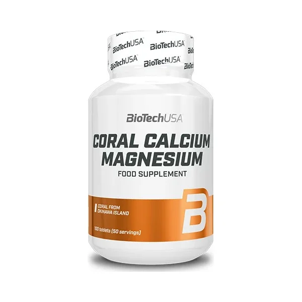 Coral Calcium Magnesium 100 Tabs. - BioTech USA