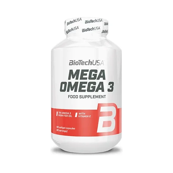 Mega Omega 3 / 180 Softgels - BioTech USA