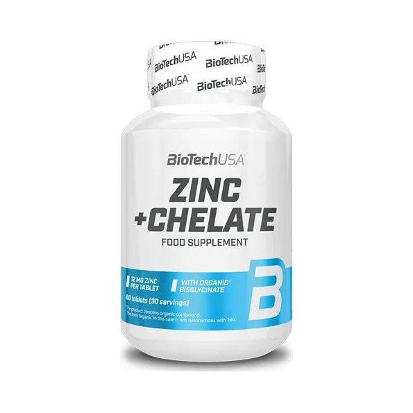 Zinc + Chelate / 60 Tabs - BioTech USA