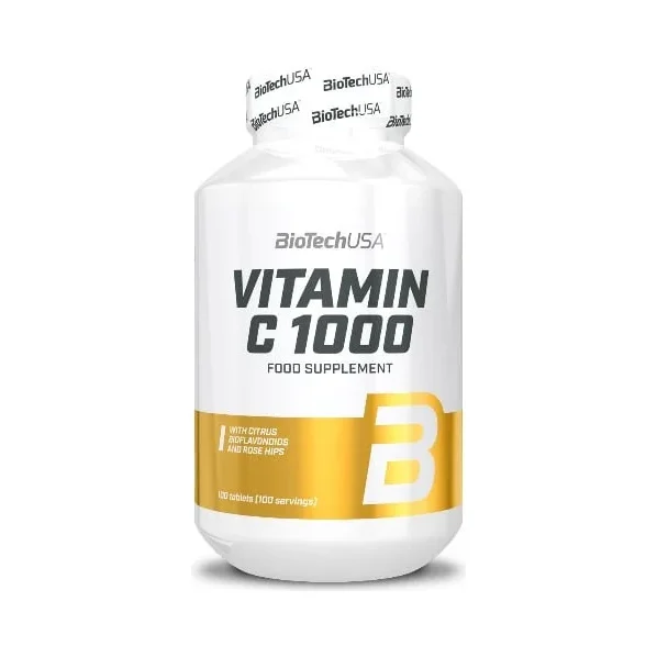 Vitamin C 1000mg. Bioflavonoids / 100 Tabs. / 100g - BioTech USA