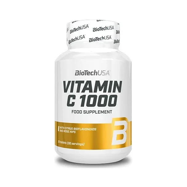 Vitamin C 1000mg. Bioflavonoids / 30 Tabs. / 30g - BioTech USA