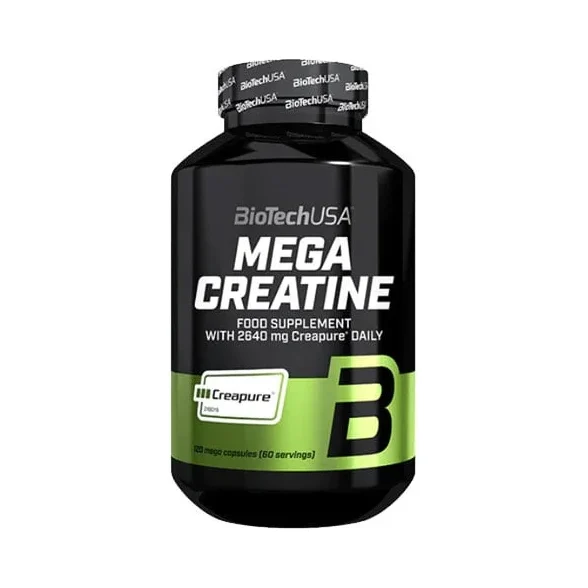 Mega Creatine / 120 Caps (60 дози) - BioTech USA