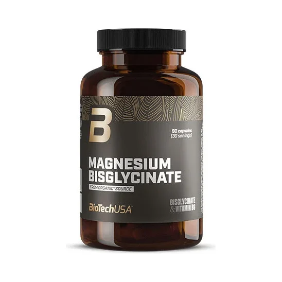 Magnesium Bisglycinate / 90 Caps - BioTech USA