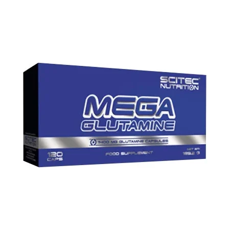 Mega Glutamine / 120 Caps - Scitec