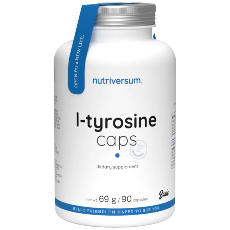 L-Tyrosine Caps 550 mg / 90 капсули, 30 дози