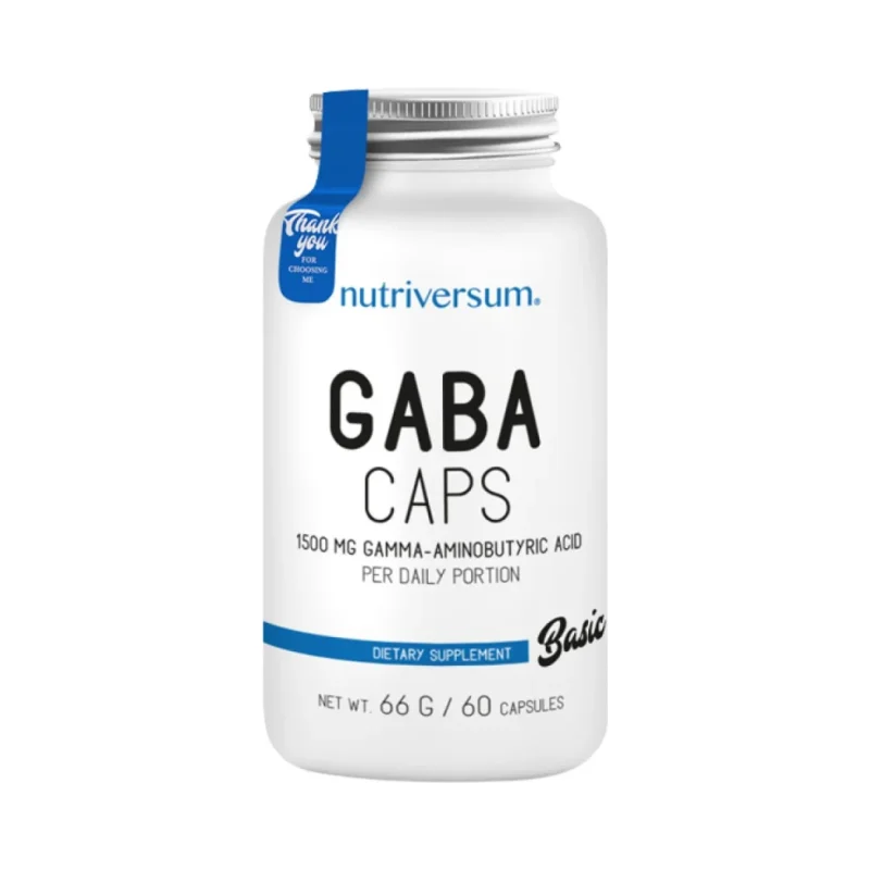 GABA 750 mg / 60 капсули, 60 дози - Nutriversum