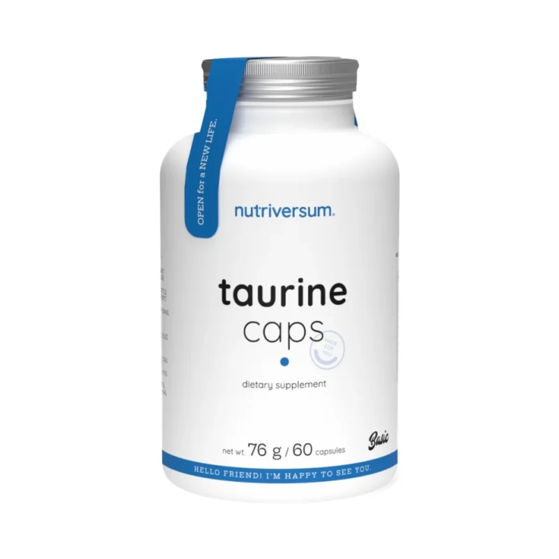 Taurine Caps 1000 mg / 60 капсули, 60 дози - Nutriversum
