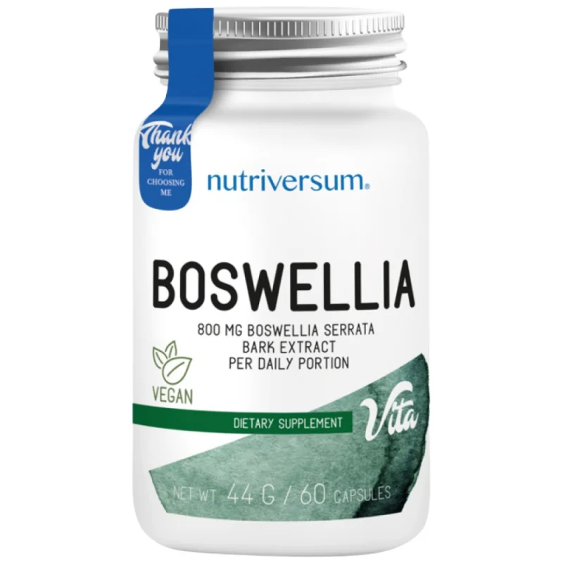 Boswellia 400 mg | Boswellia Serrata Bark Extract / 60 капсули, 30 дози