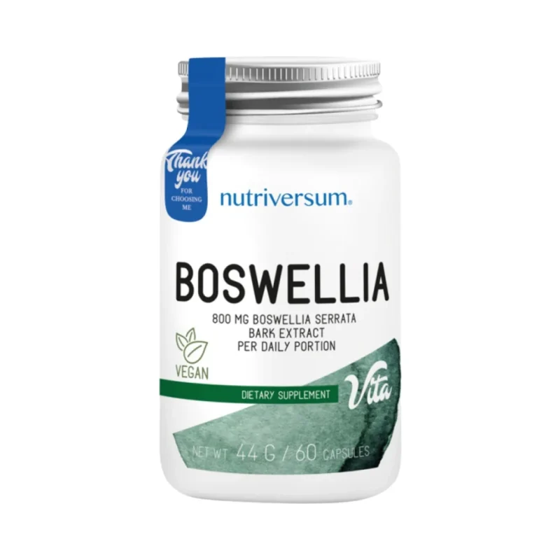 Boswellia 400 mg | Boswellia Serrata Bark Extract / 60 капсули, 30 дози - Nutriversum