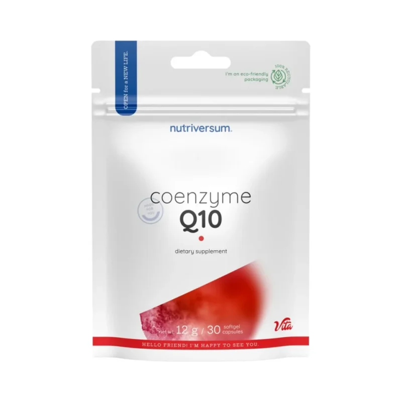 Coenzyme Q10 | CoQ10 / 30 Гел капсули, 30 дози - Nutriversum