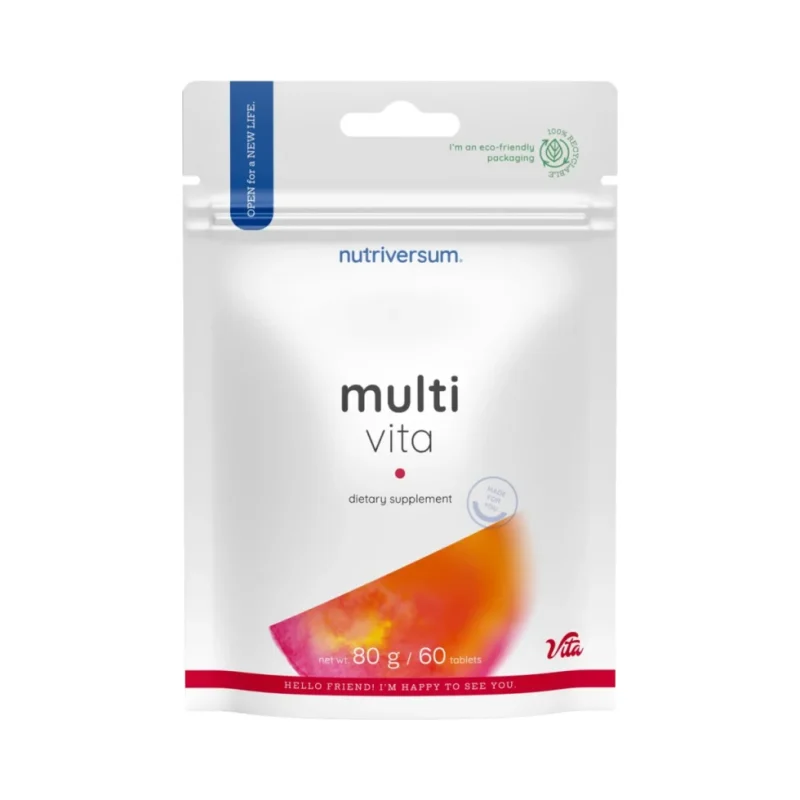 Multi Vita | Complex Multivitamin Formula / 60 Таблетки, 30 дози - Nutriversum