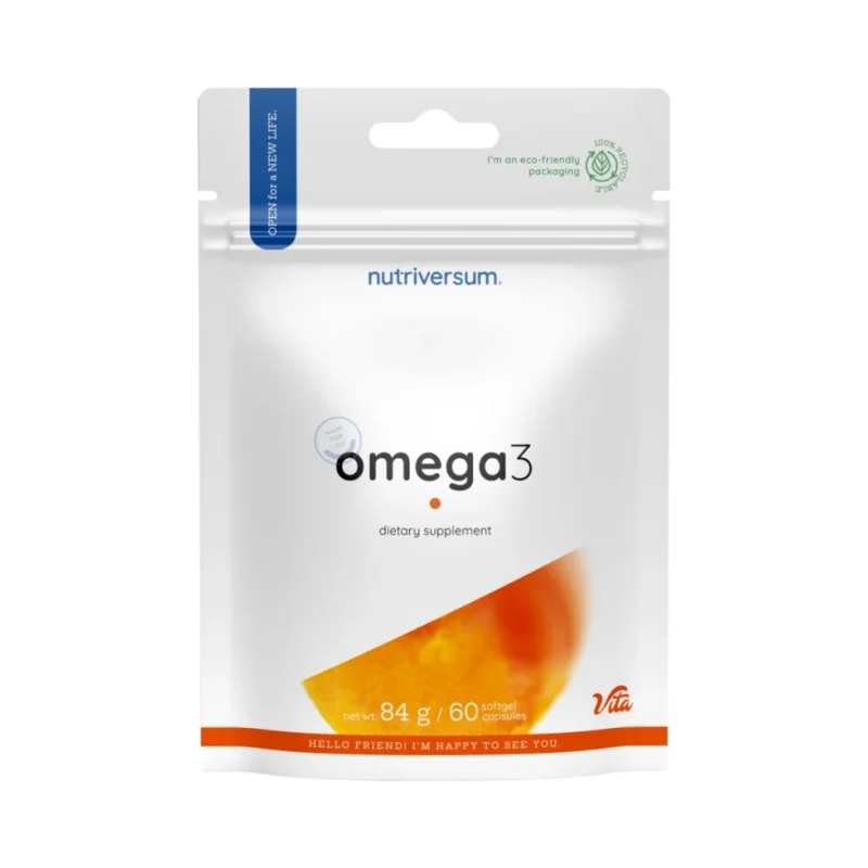 Omega 3 Fish Oil / 60 Гел капсули, 60 дози - Nutriversum