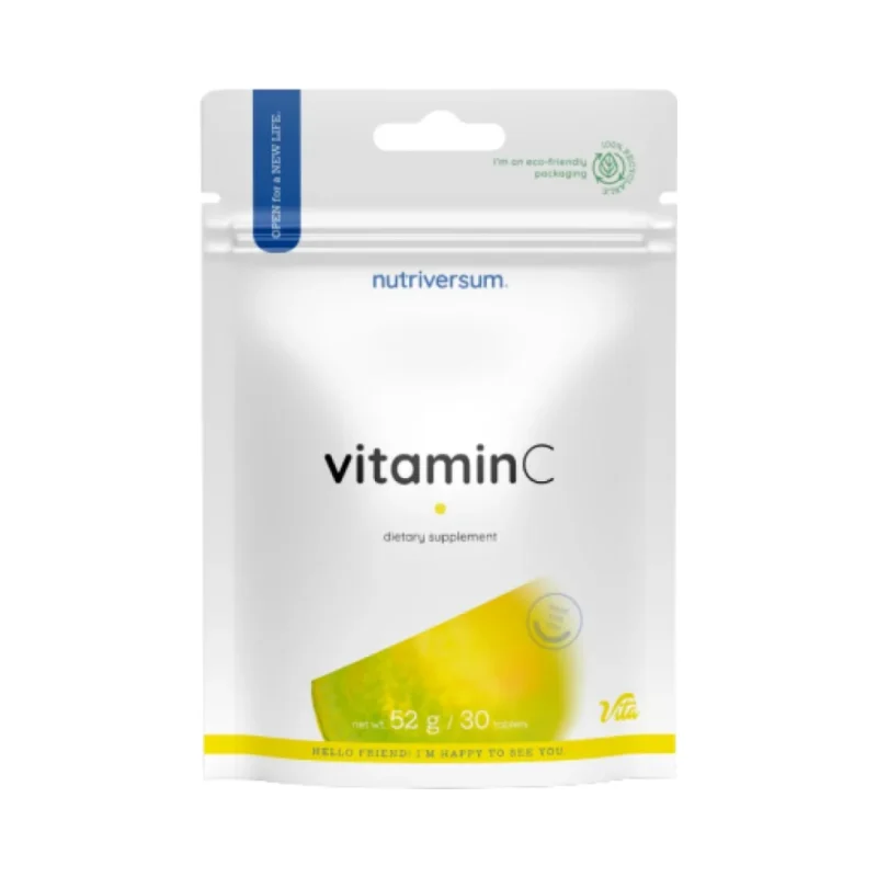 Vitamin C 1000 | with Rose Hips / 30 Таблетки, 30 дози - Nutriversum