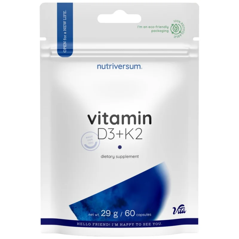 D3 + K2 Vitamin / 60 caps. / 60 капсули