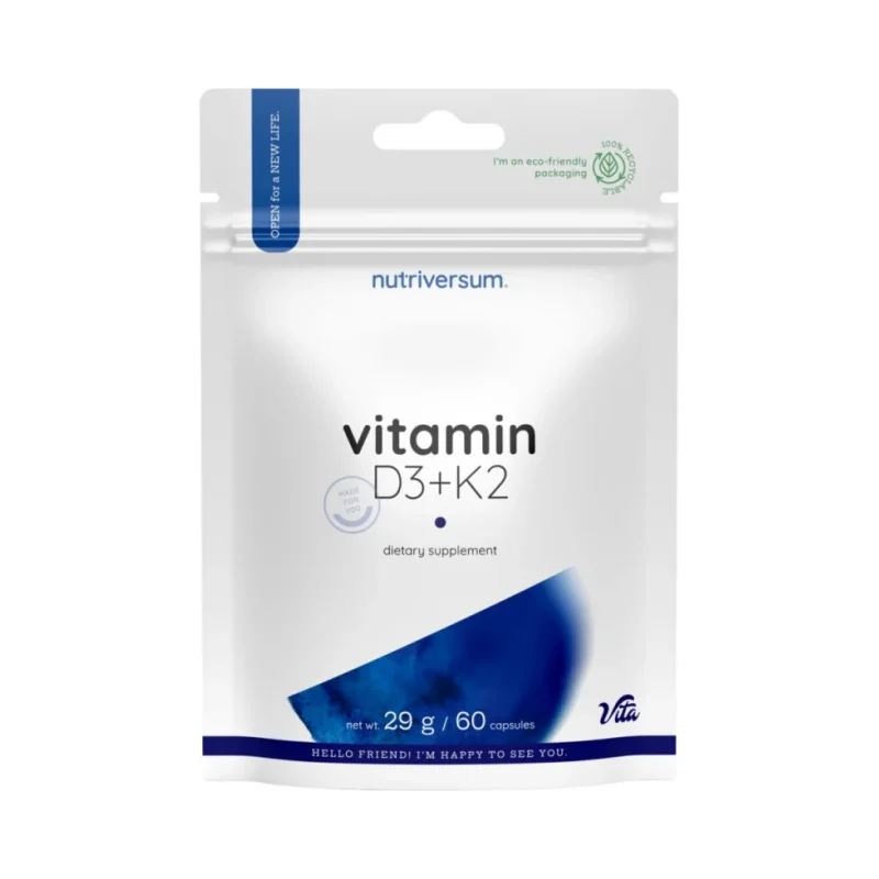 D3 + K2 Vitamin / 60 caps. / 60 капсули - Nutriversum