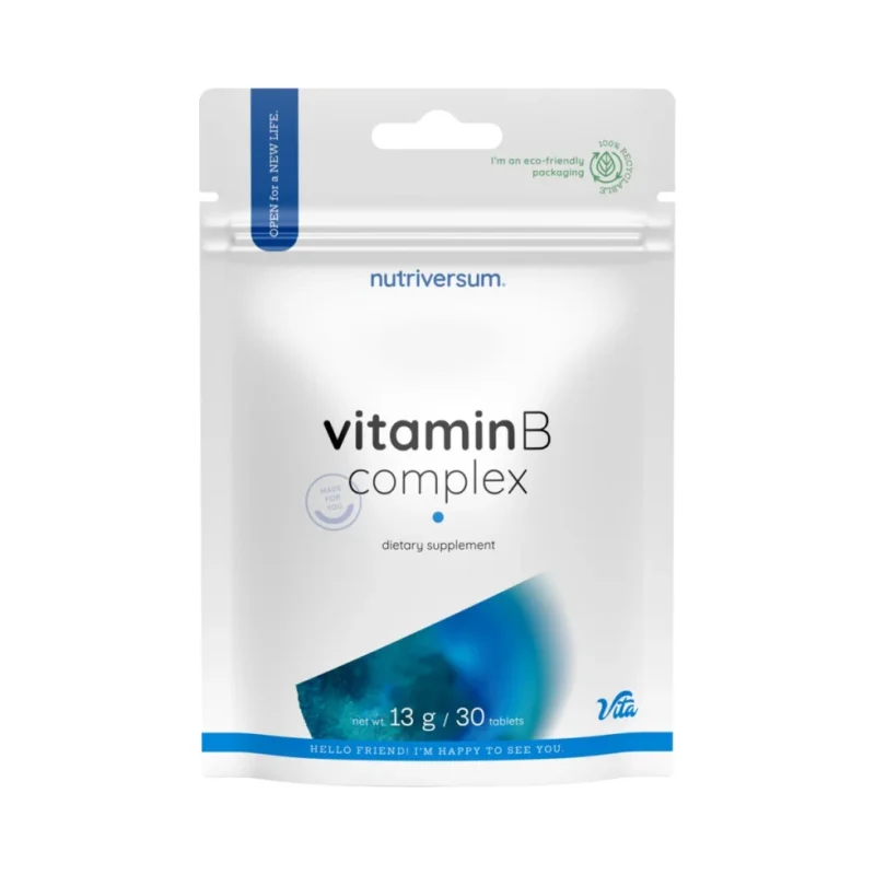 Vitamin B-Complex / 30 Таблетки, 30 дози - Nutriversum