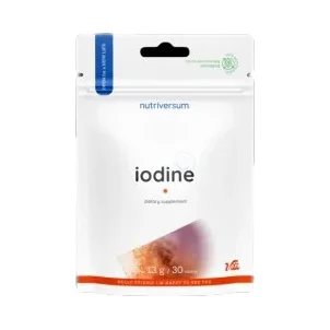 Iodine Tablet 100 mcg / 30 Таблетки, 30 дози - Nutriversum