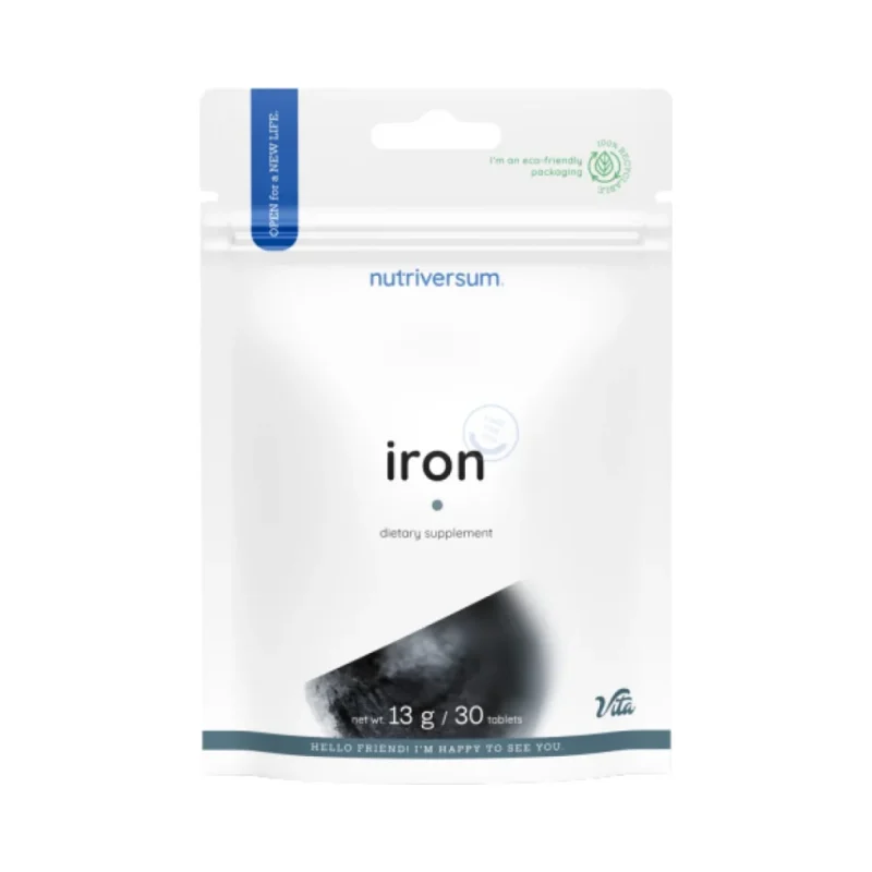 Iron 30 mg | Ferrous Fumarate / 30 Таблетки, 30 дози - Nutriversum