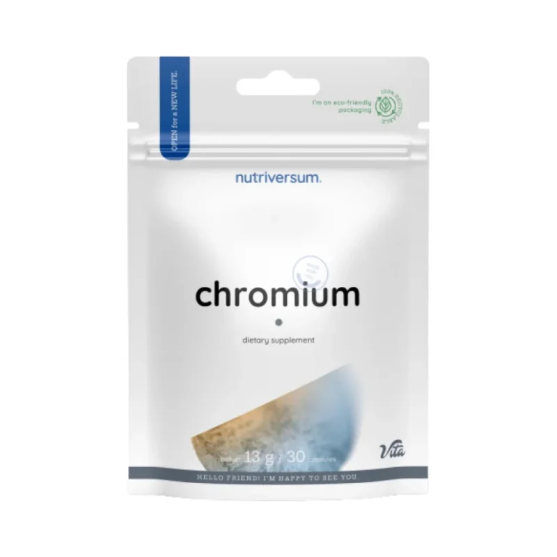 Chromium Tablet | 200 mcg Chromium Picolinate / 30 Таблетки, 30 дози - Nutriversum