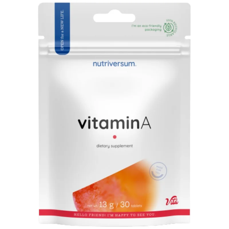 Vitamin A 2500 mcg / 30 Таблетки, 30 дози