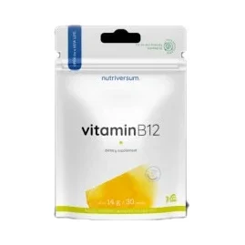 Vitamin B12 250 mcg | Cyancobalamin / 30 Таблетки, 30 дози - Nutriversum
