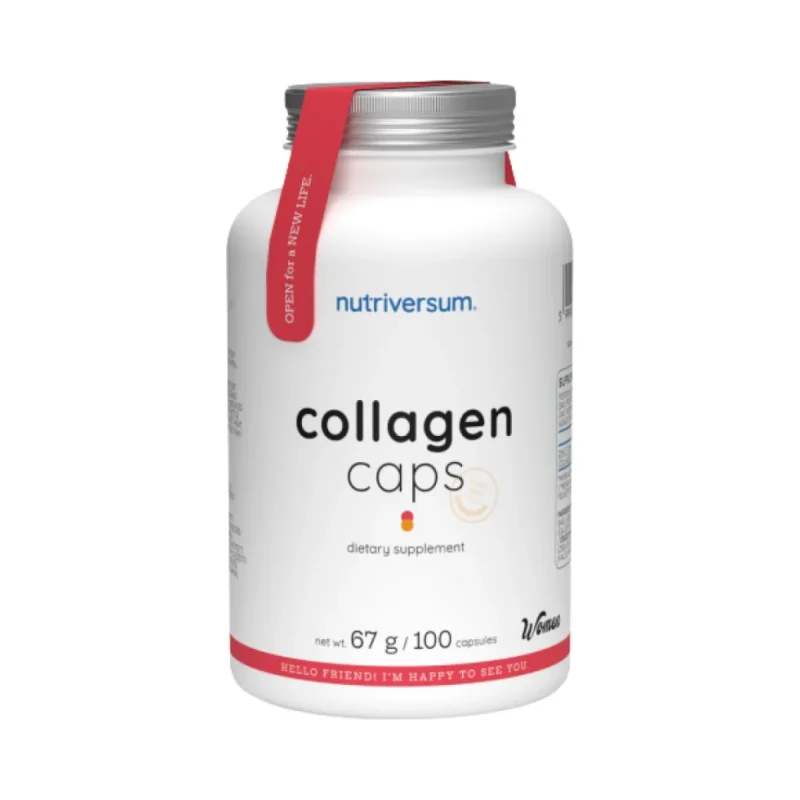 Collagen Caps 500 mg / 100 капсули, 50 дози - Nutriversum