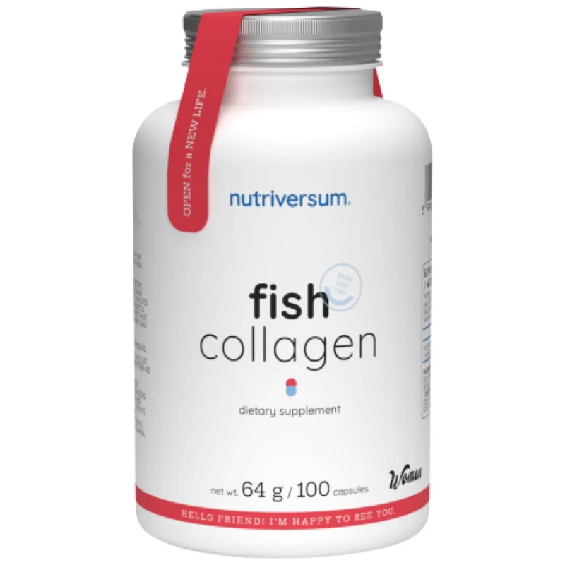 Hydrolyzed Fish Collagen 500 mg | Dedicated to Women / 100 капсули, 50 дози