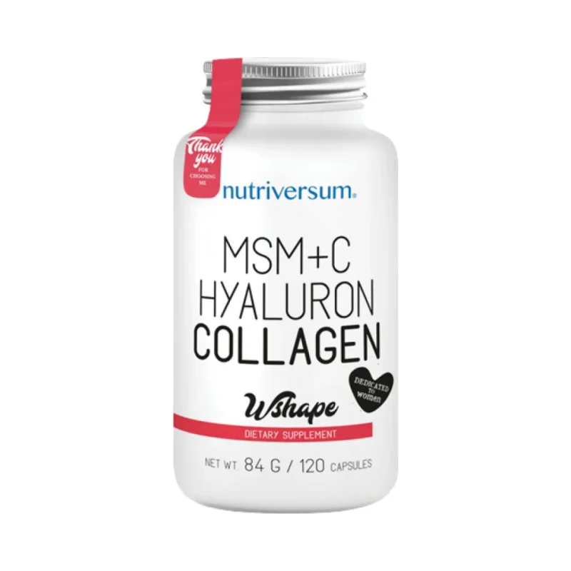 Collagen, Hyaluron, MSM + Vitamin C / 120 капсули, 60 дози - Nutriversum