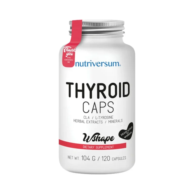 Thyroid Caps | Natural Thyroid Support Formula / 120 капсули, 60 дози - Nutriversum
