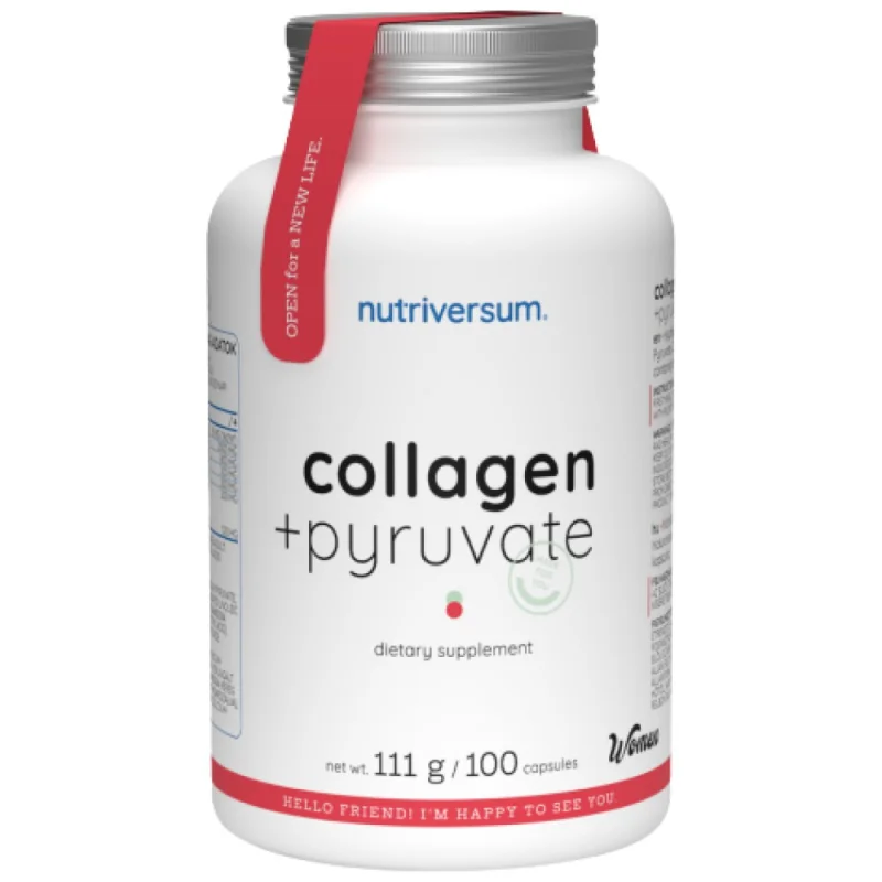 Collagen Pyruvate | with Hyaluronic, CLA, Garcinia / 100 капсули, 100 дози