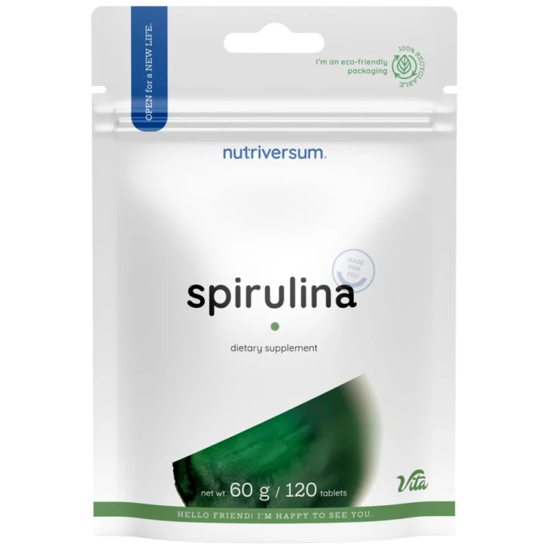 Spirulina 1940 mg / 120 Таблетки, 30 дози