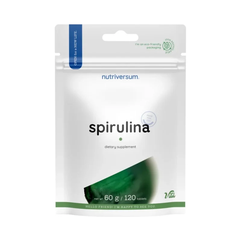 Spirulina 1940 mg / 120 Таблетки, 30 дози - Nutriversum