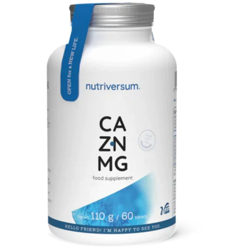 Ca/Zn/MG | Calcium Magnesium Zinc Formula / 60 Таблетки, 60 дози