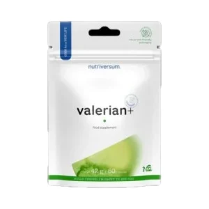 Valerian+ | with Rhodiola & L-Theanine / 60 капсули, 30 дози - Nutriversum