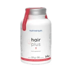 Hair Plus | with Collagen, MSM & Biotin / 30 капсули, 30 дози - Nutriversum