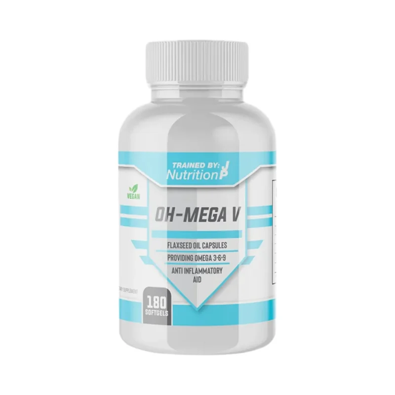 OH-Mega V | Flax Seed Oil 1000 mg / 180 Гел капсули, 60 дози​ - Trained by JP