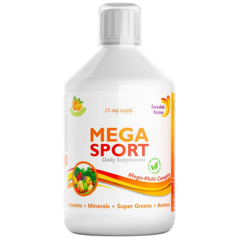 Mega Sport | Vitamins + Minerals + Super Greens + Aminos / 500 мл, 33 дози