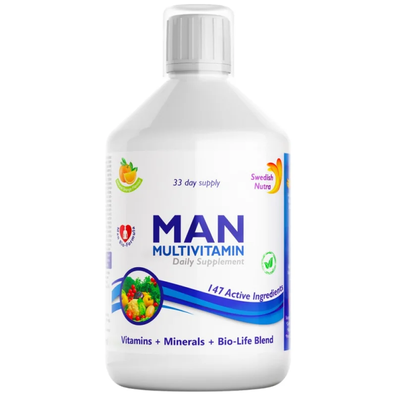 Man Multivitamin | Vitamins + Minerals + Bio-Life Blend / 500 мл, 33 дози