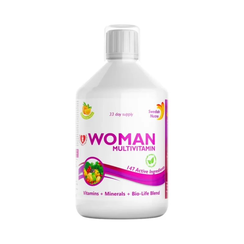 Woman Multivitamin | Vitamins + Minerals + Bio-Life Blend / 500 мл, 33 дози - Swedish Nutra