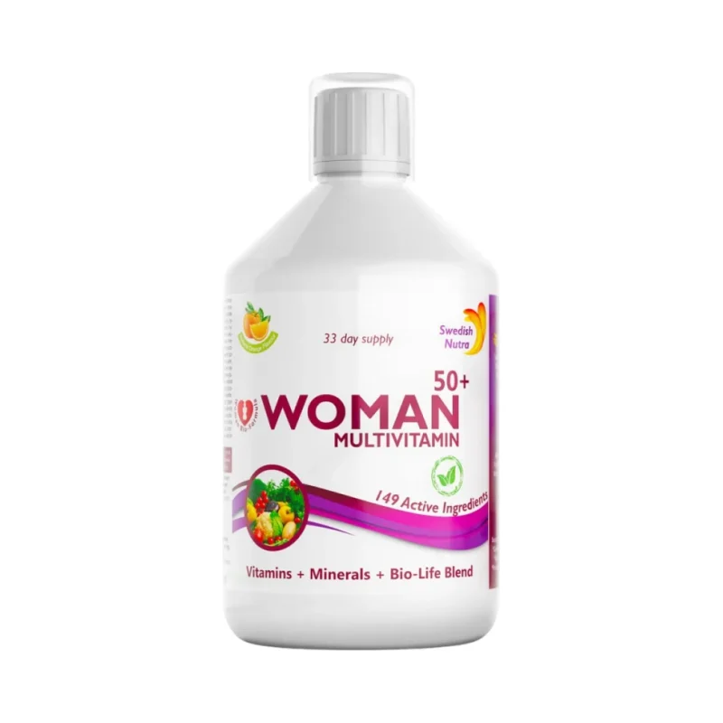 Woman Multivitamin 50+ | Vitamins + Minerals + Bilo-Life Blend / 500 мл, 33 дози - Swedish Nutra