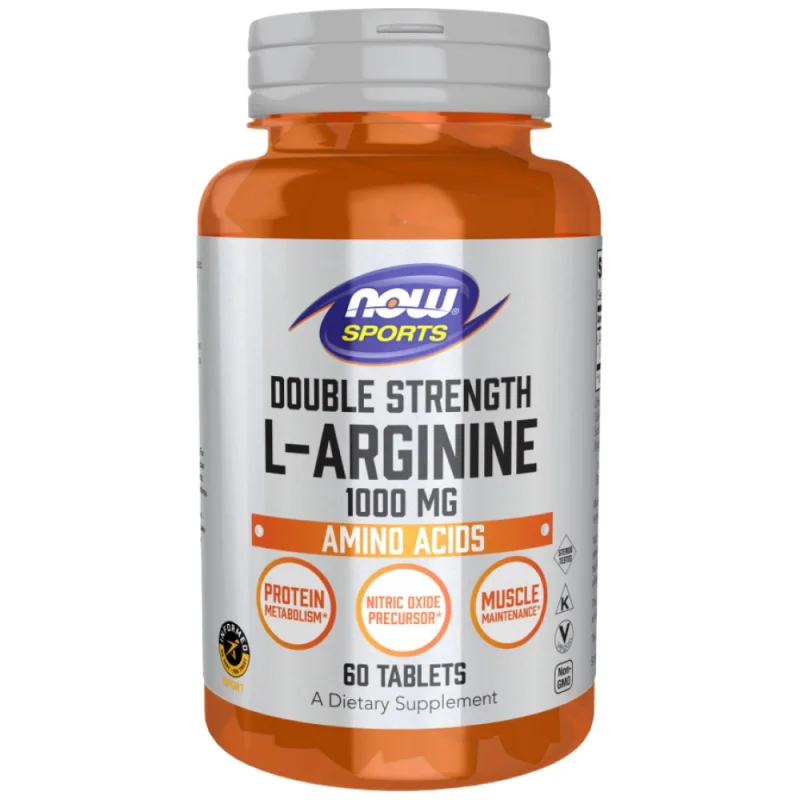 L-Arginine 1000 mg / Double Strength (60 дози) / 60 Таблетки