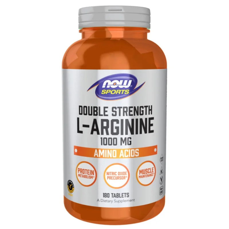 L-Arginine 1000 mg / Double Strength (180 дози) / 180 Таблетки