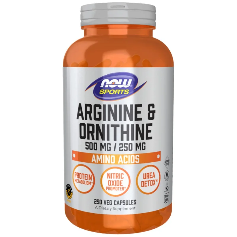 Arginine/Ornithine 500/250 mg (125 дози) / 250 капсули