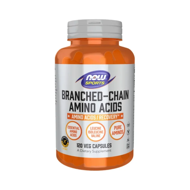 Branched Chain Amino Acids / BCAA (30 дози) / 120 капсули - NOW