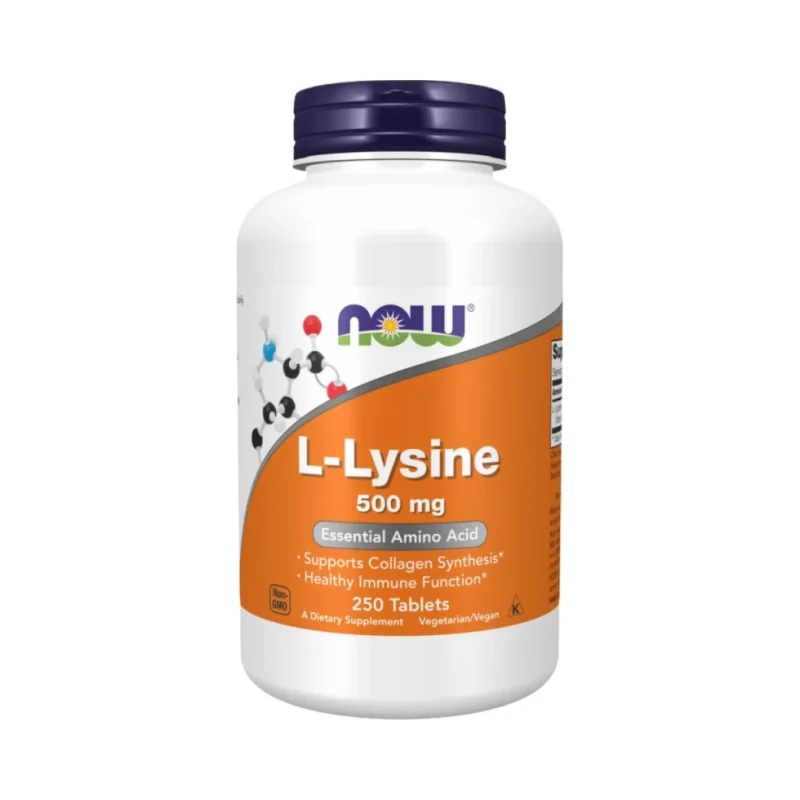 L-Lysine 500 mg / 250 Таблетки - NOW