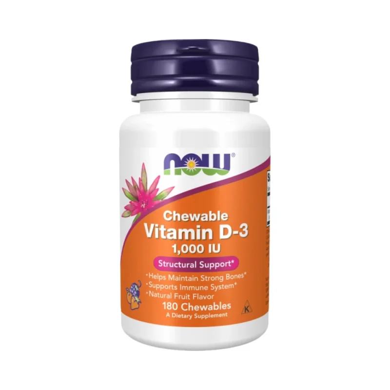 Vitamin D-3 1000 IU | Chewable / 180 Дъвчащи таблетки - NOW