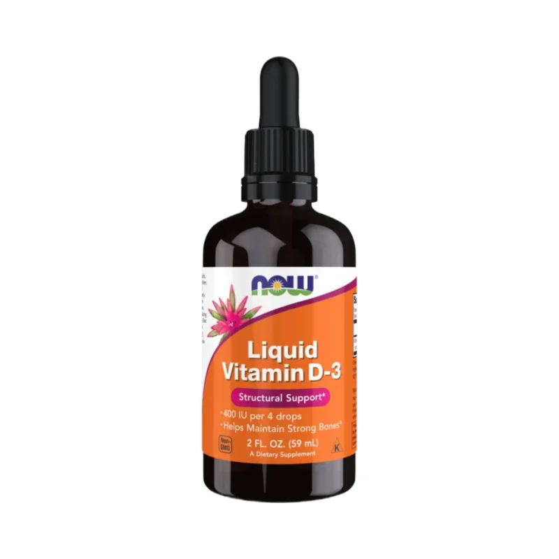 Liquid Vitamin D-3 / 100 IU per drop (527 дози) / 60 мл - NOW