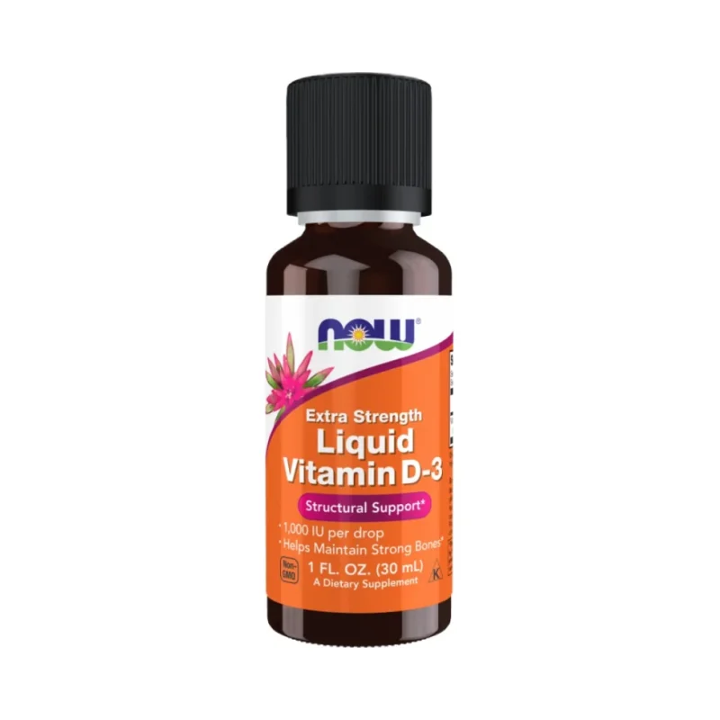 Liquid Vitamin D-3 / Extra Strength / 1000 IU per drop / 30 мл - NOW