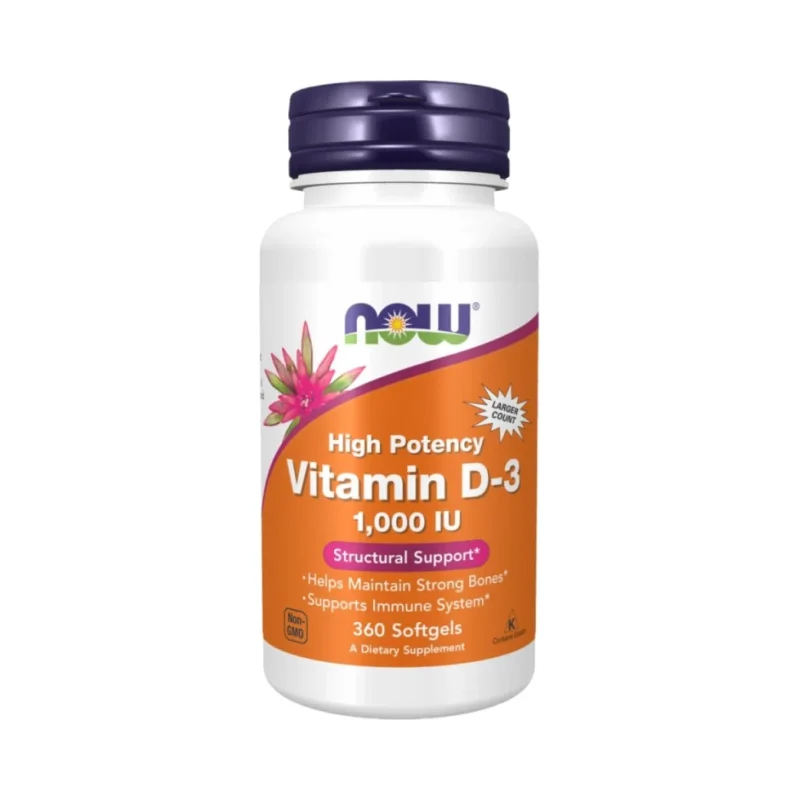 Vitamin D-3 1000 IU / 360 Гел капсули - NOW
