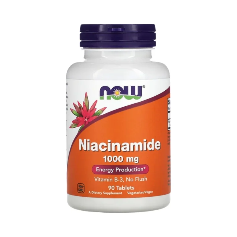 Niacinamide 1000 mg (180 дози) / 90 Таблетки - NOW